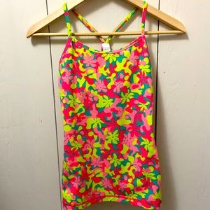 ✨HOST PICK✨ Ivivva Neon Flower SpaghettiStrap Tank